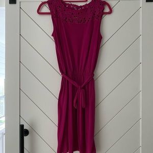 Dark purple loft dress